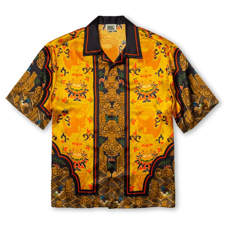 ROKU NYLON SILK SHIRT イエロー　美品 6（ロク）の「＜6(ROKU)＞NYLON SILK SHIRT/シャツ（シャツ/ブラウス
