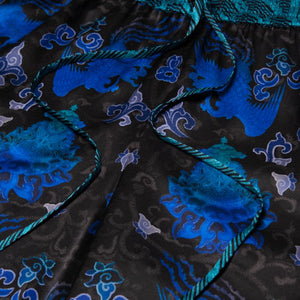 Traditional Silk Shorts in Blue