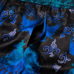 Traditional Silk Shorts in Blue