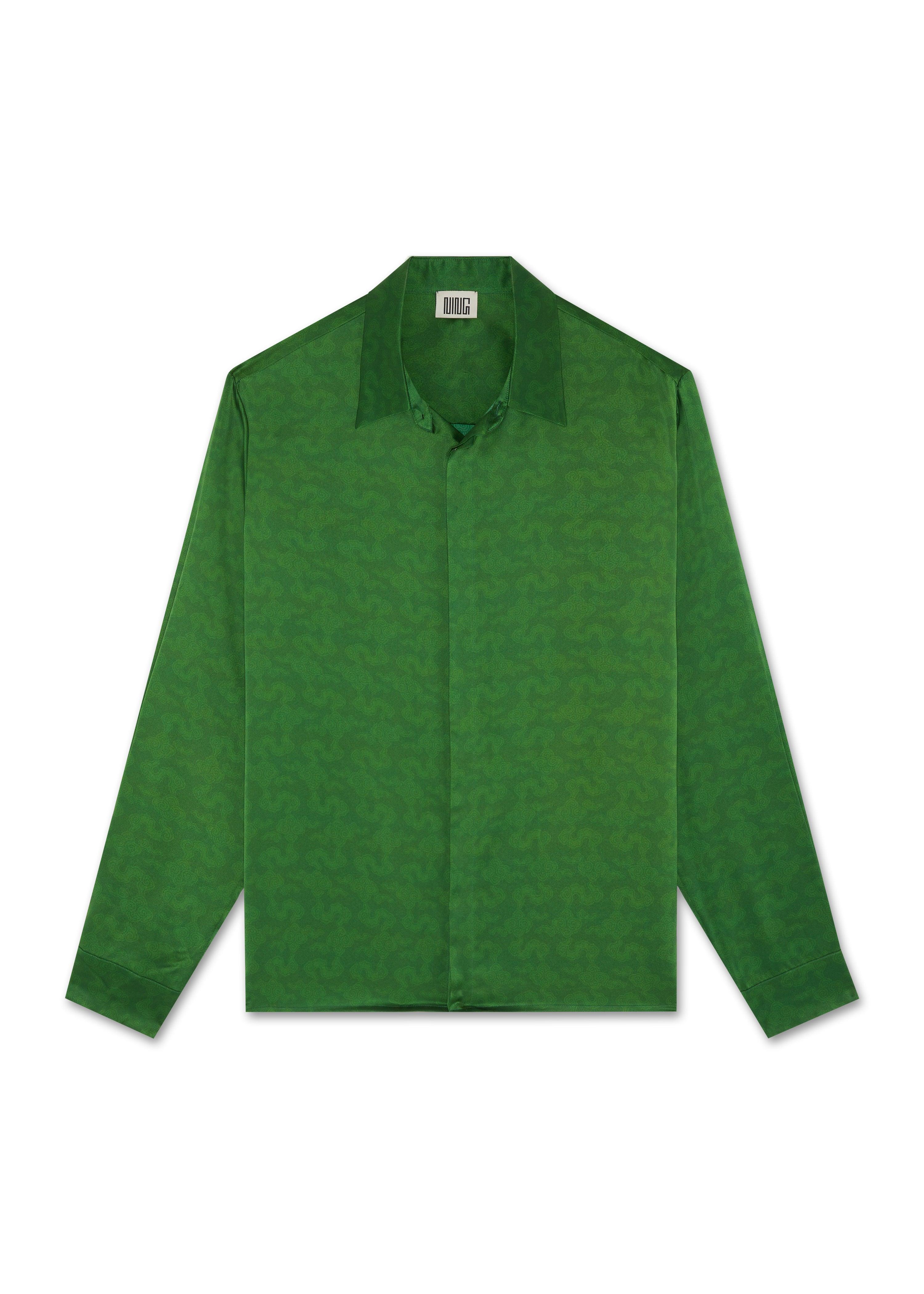 Resort Cloud Long Sleeve Mulberry Silk Shirt Formal Garden Resort Cloud Long Sleeve Mulberry Silk Shirt Formal Garden