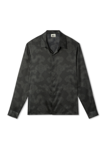 Long Sleeve Imperial Clouds Silk Shirt
