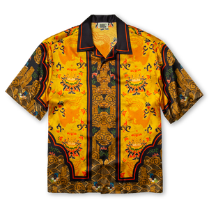 Luxury Imitate Silk Flower Transparent Shirt Men Floral Velvet Shirt Short  Sleeve See Through Button Up Shirt